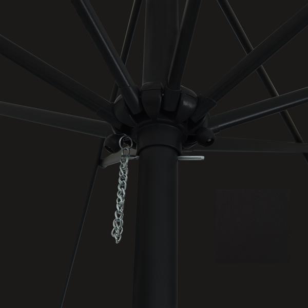 Grote foto vidaxl parasol 395x245 cm zwart tuin en terras overige tuin en terras