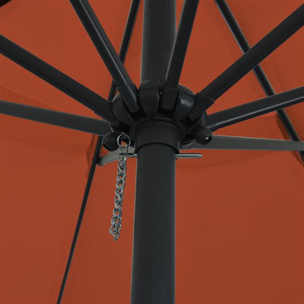 Grote foto vidaxl parasol 395x245 cm terracottakleurig tuin en terras overige tuin en terras