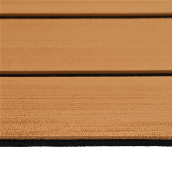 Grote foto vidaxl bootvloer zelfklevend bruin en zwart 240x60 cm eva foam doe het zelf en verbouw tegels