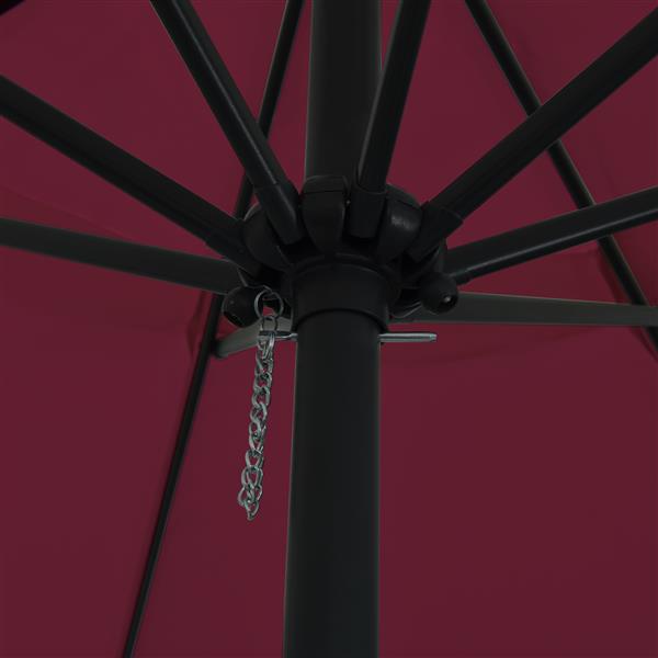 Grote foto vidaxl parasol 395x245 cm bordeauxrood tuin en terras overige tuin en terras