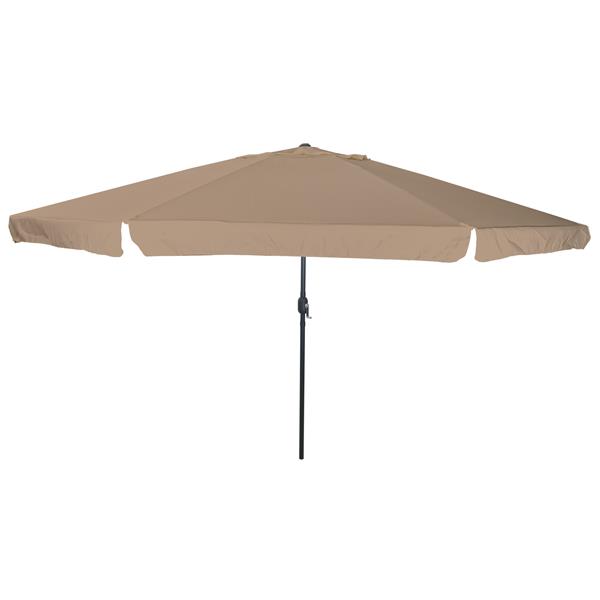 Grote foto vidaxl parasol 395x245 cm taupe tuin en terras overige tuin en terras