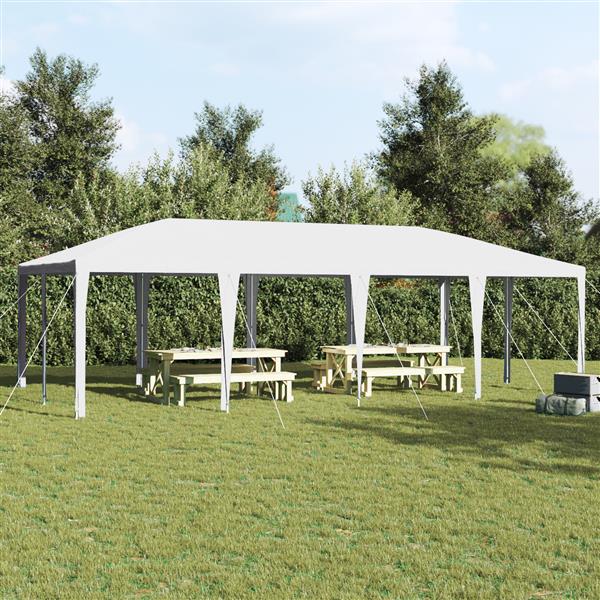 Grote foto vidaxl partytent wit 8x4 m pe tuin en terras overige tuin en terras