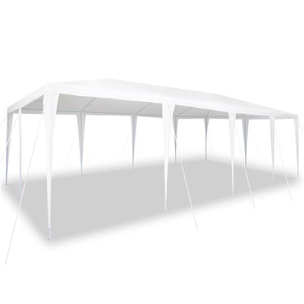 Grote foto vidaxl partytent wit 8x4 m pe tuin en terras overige tuin en terras