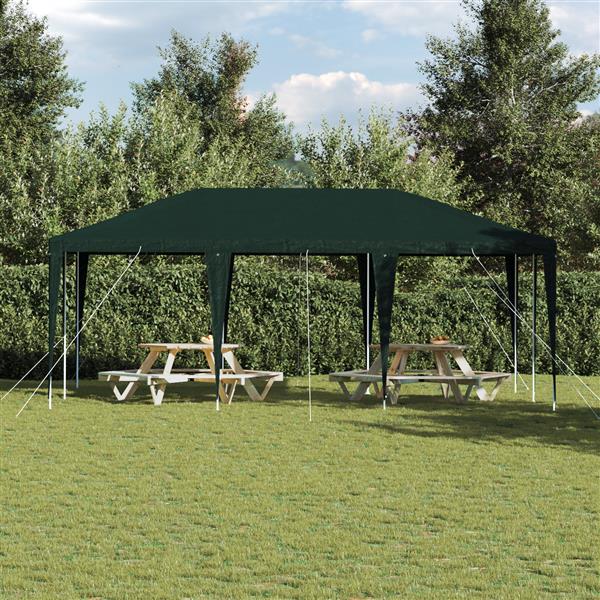 Grote foto vidaxl partytent groen 6x4 m pe tuin en terras overige tuin en terras