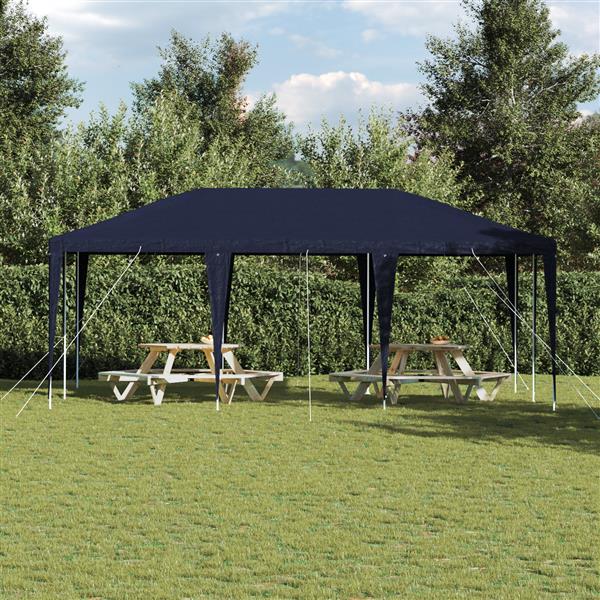 Grote foto vidaxl partytent blauw 6x4 m pe tuin en terras overige tuin en terras