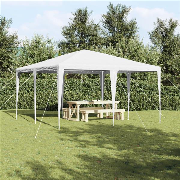 Grote foto vidaxl partytent wit 4x4 m pe tuin en terras overige tuin en terras