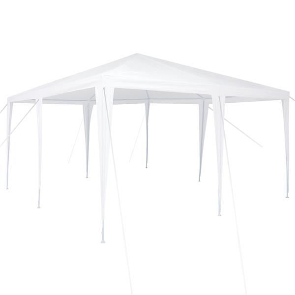 Grote foto vidaxl partytent wit 4x4 m pe tuin en terras overige tuin en terras