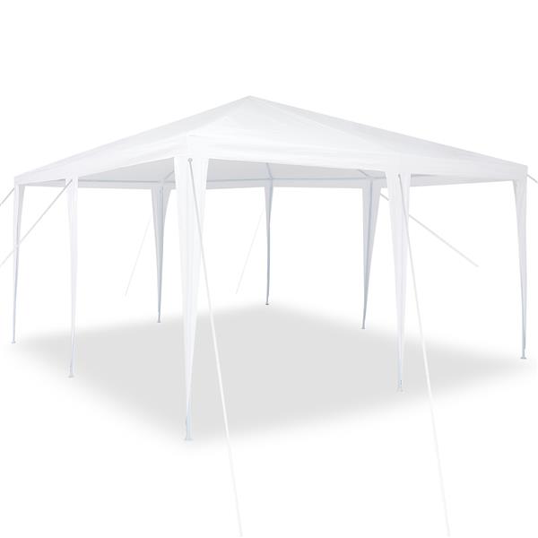 Grote foto vidaxl partytent wit 4x4 m pe tuin en terras overige tuin en terras
