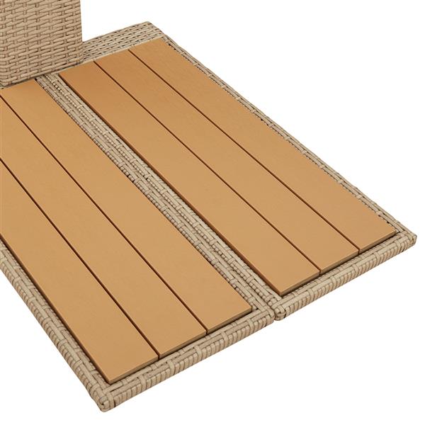 Grote foto vidaxl tuindouche beige 60x80x214 cm poly rattan tuin en terras zwembaden toebehoren