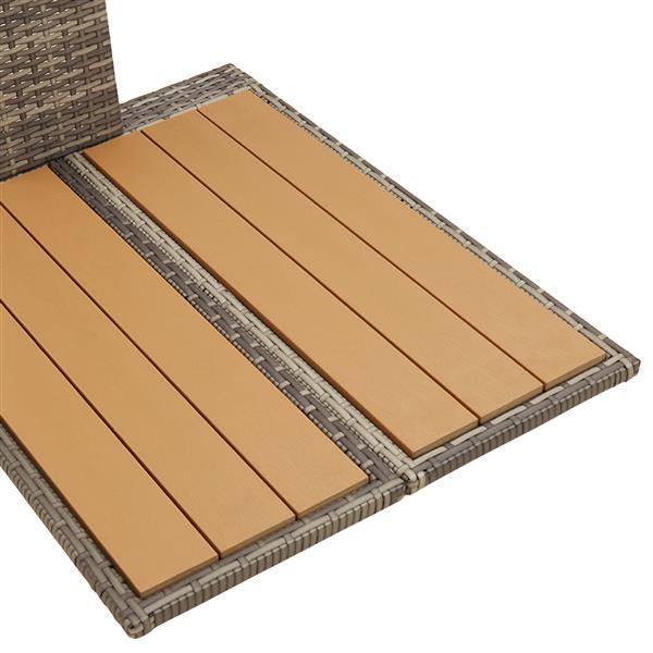 Grote foto vidaxl tuindouche grijs 60x80x214 cm poly riet tuin en terras zwembaden toebehoren