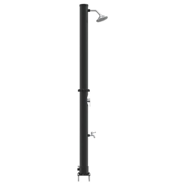 Grote foto vidaxl buiten douche op zonne energie met kraan 217 cm 20 l tuin en terras zwembaden toebehoren