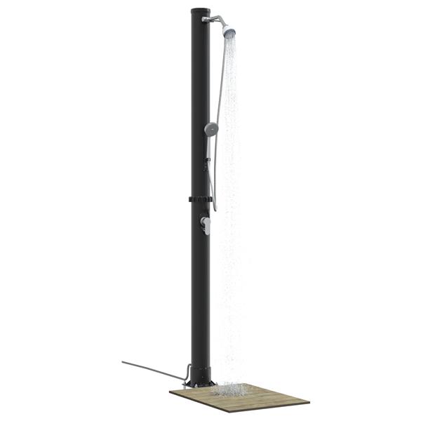 Grote foto vidaxl buiten ligbed douche met handdouchekop 217 cm 20 l tuin en terras zwembaden toebehoren