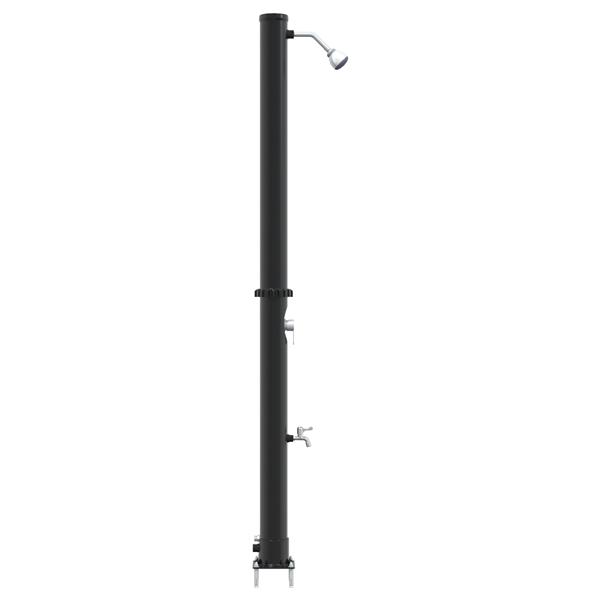 Grote foto vidaxl ligbed douche buiten met kraan 217 cm 20 l tuin en terras zwembaden toebehoren