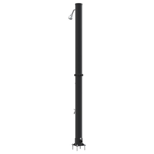 Grote foto vidaxl ligbed douche buiten met kraan 217 cm 20 l tuin en terras zwembaden toebehoren