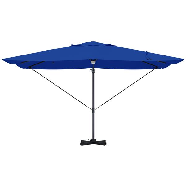 Grote foto vidaxl cantilever roma parasols met led azurblauw 352x251x265 cm aluminium tuin en terras overige tuin en terras