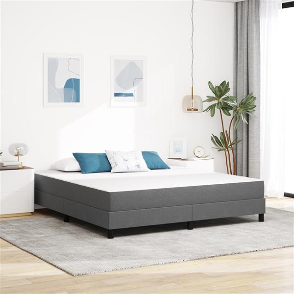 Grote foto vidaxl pocketveringmatras medium 180x200x20 cm stof lichtgrijs huis en inrichting matrassen en bedbodems