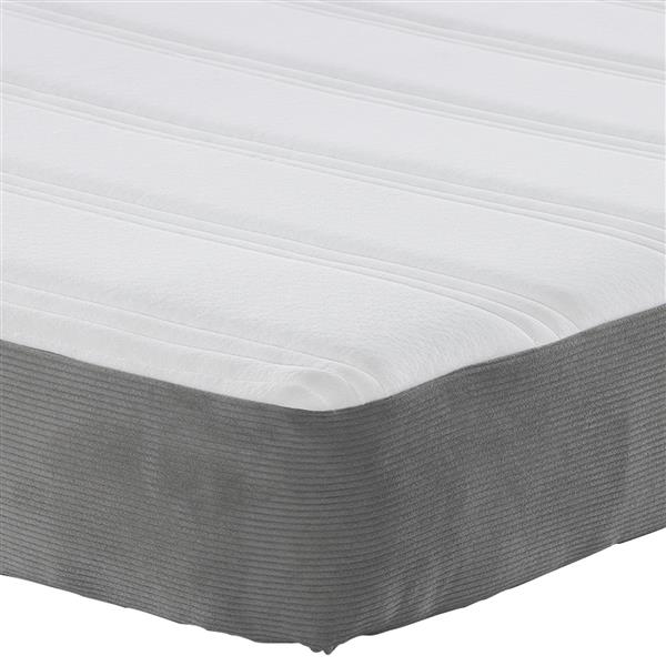 Grote foto vidaxl pocketveringmatras medium 180x200x20 cm stof lichtgrijs huis en inrichting matrassen en bedbodems