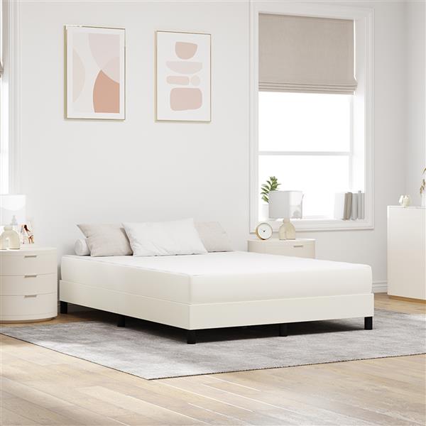 Grote foto vidaxl pocketveringmatras medium 160x200x20 cm stof cr mekleurig huis en inrichting matrassen en bedbodems