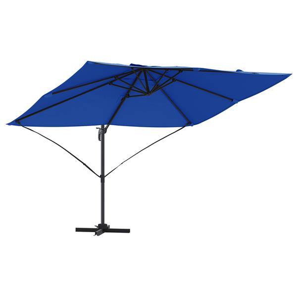Grote foto vidaxl cantilever roma parasol azure blauw 352x251x260 cm aluminium tuin en terras overige tuin en terras