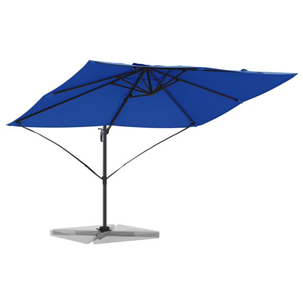 Grote foto vidaxl cantilever roma parasol azure blauw 352x251x260 cm aluminium tuin en terras overige tuin en terras