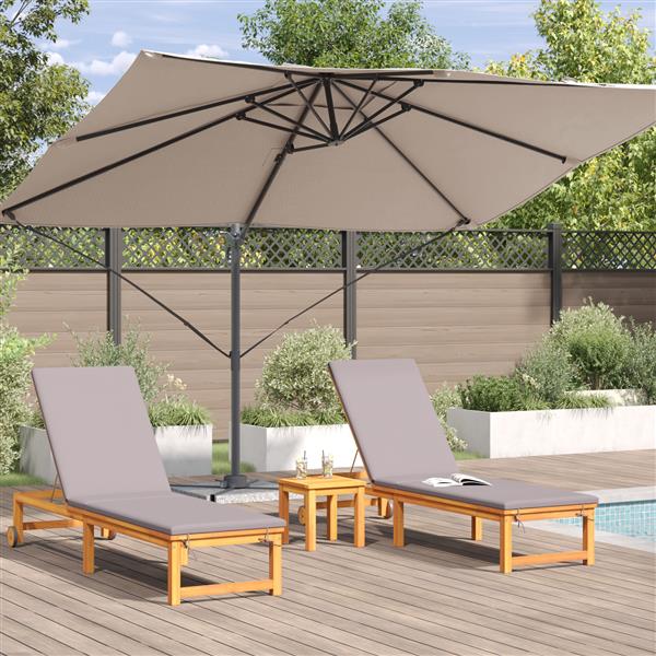 Grote foto vidaxl cantilever roma parasol taupe 352x251x260 cm aluminium tuin en terras overige tuin en terras