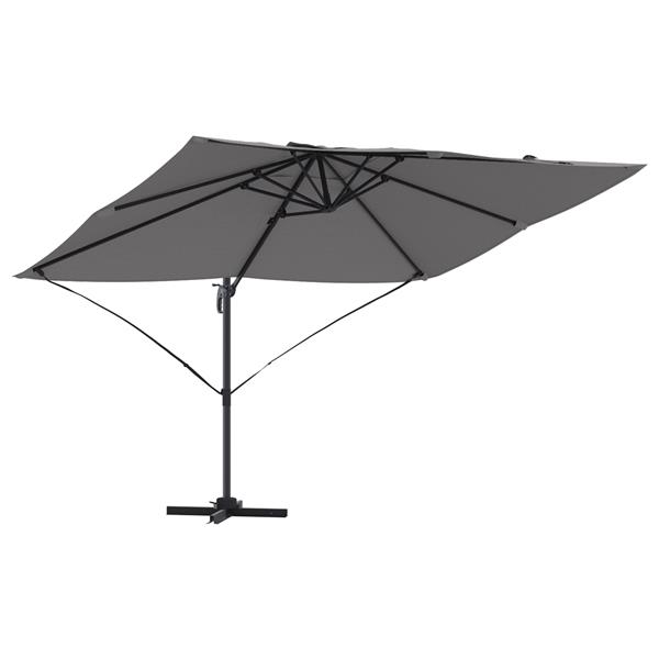 Grote foto vidaxl cantilever roma parasol antraciet 352x251x260 cm aluminium tuin en terras overige tuin en terras