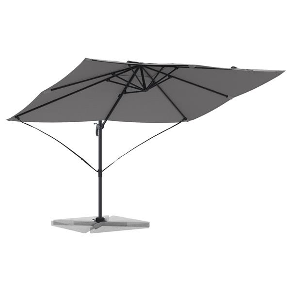Grote foto vidaxl cantilever roma parasol antraciet 352x251x260 cm aluminium tuin en terras overige tuin en terras
