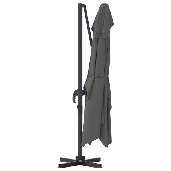 Grote foto vidaxl cantilever roma parasol antraciet 352x251x260 cm aluminium tuin en terras overige tuin en terras