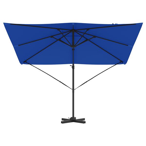 Grote foto vidaxl cantilever roma parasol azurblauw 286x285x265 cm van aluminium tuin en terras overige tuin en terras