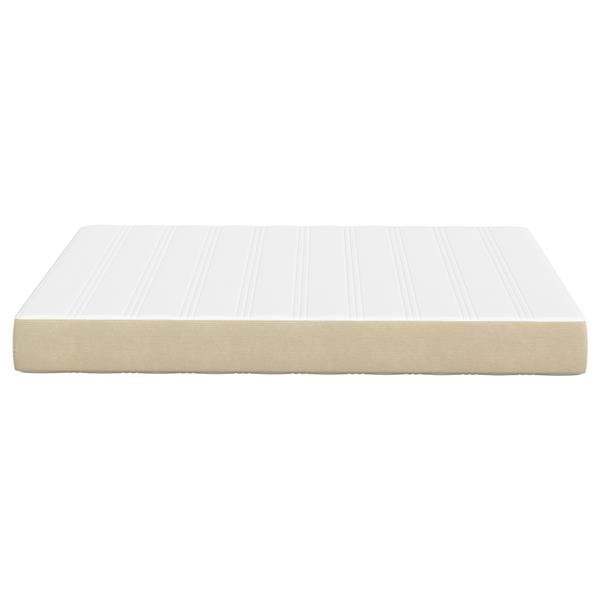 Grote foto vidaxl pocketveringmatras medium 140x190x20 cm stof lichtgroen grijs huis en inrichting matrassen en bedbodems