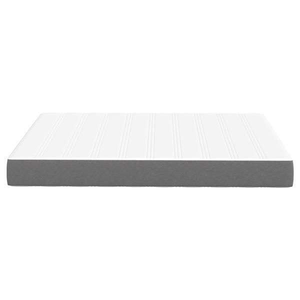Grote foto vidaxl pocketveringmatras medium 140x190x20 cm stof lichtgrijs huis en inrichting matrassen en bedbodems