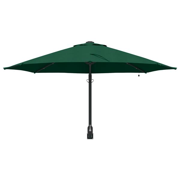 Grote foto vidaxl wandparasol met led groen 248 cm tuin en terras overige tuin en terras