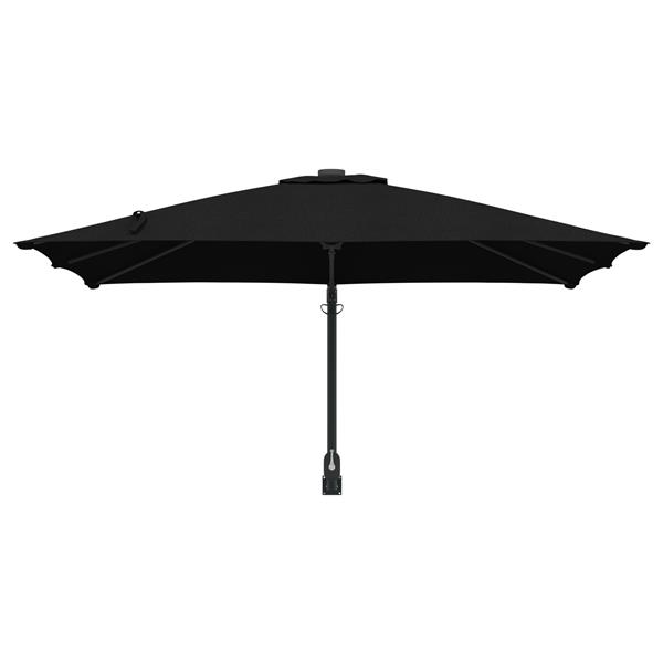 Grote foto vidaxl wandgemonteerde tuinparasols zwart 247 cm tuin en terras overige tuin en terras