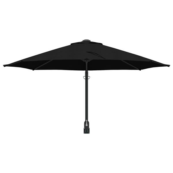 Grote foto vidaxl wandparasol zwart 250 cm tuin en terras overige tuin en terras
