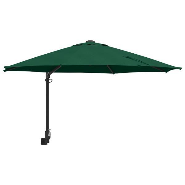 Grote foto vidaxl wandparasol groen 250 cm tuin en terras overige tuin en terras