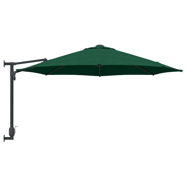 Grote foto vidaxl wandparasol groen 250 cm tuin en terras overige tuin en terras