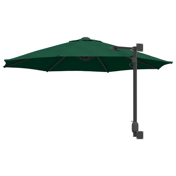 Grote foto vidaxl wandparasol groen 250 cm tuin en terras overige tuin en terras