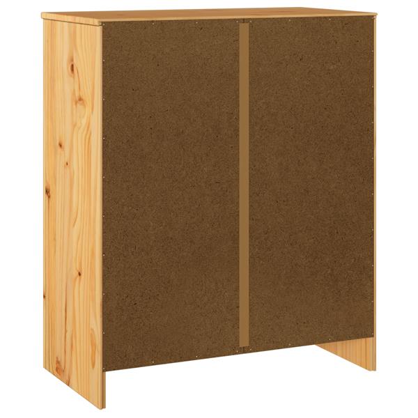 Grote foto vidaxl ladekast drammen 76 5x40x91 cm massief grenenhout kinderen en baby complete kinderkamers