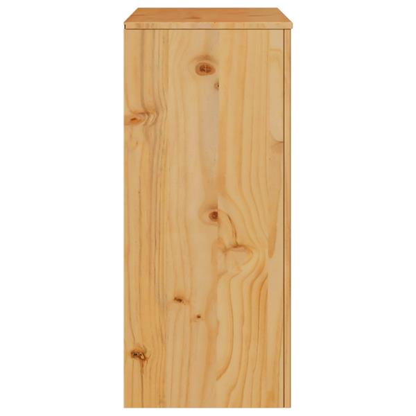 Grote foto vidaxl ladekast drammen 76 5x40x91 cm massief grenenhout kinderen en baby complete kinderkamers