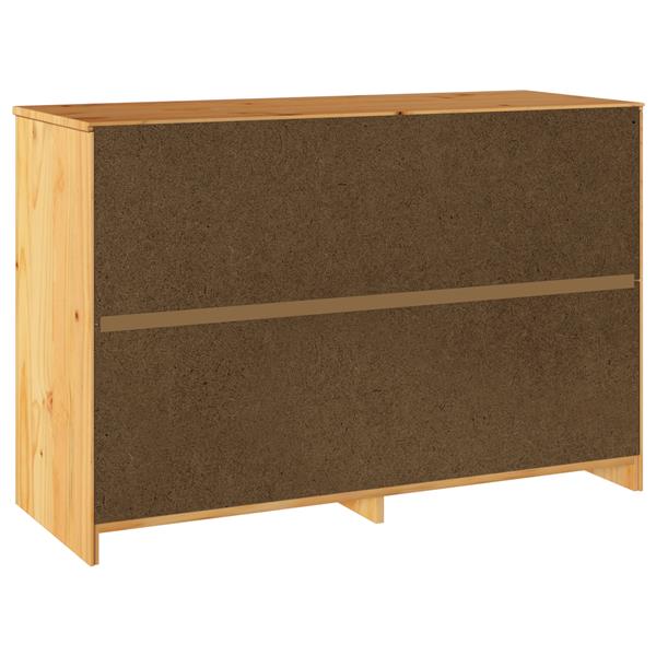 Grote foto vidaxl ladekast drammen 111x43x73 5 cm massief grenenhout kinderen en baby complete kinderkamers