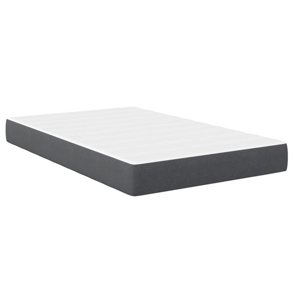 Grote foto vidaxl pocketveringmatras medium 120x200x20 cm stof donkergrijs huis en inrichting matrassen en bedbodems