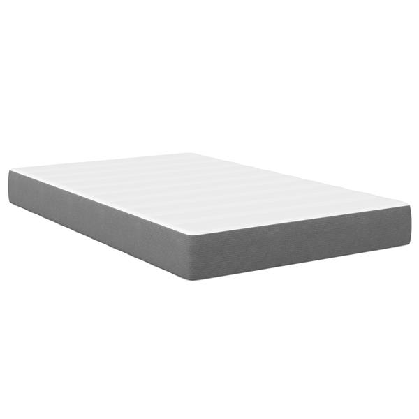 Grote foto vidaxl pocketveringmatras medium 120x200x20 cm stof lichtgrijs huis en inrichting matrassen en bedbodems