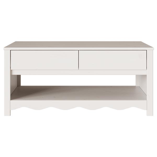 Grote foto vidaxl salontafel drammen 99x55x45 cm massief grenenhout wit huis en inrichting eettafels