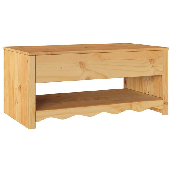 Grote foto vidaxl salontafel drammen 99x55x45 cm massief grenenhout huis en inrichting eettafels