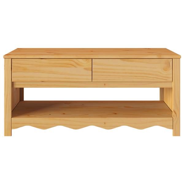 Grote foto vidaxl salontafel drammen 99x55x45 cm massief grenenhout huis en inrichting eettafels
