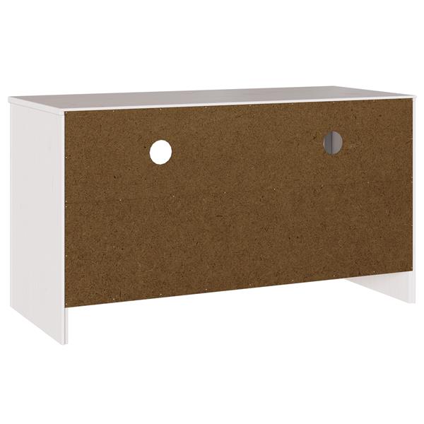 Grote foto vidaxl tv meubel drammen 99x43x55 cm massief grenenhout wit huis en inrichting overige