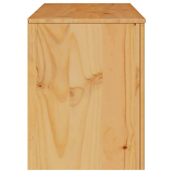 Grote foto vidaxl tv meubel drammen 99x43x55 cm massief grenenhout huis en inrichting overige
