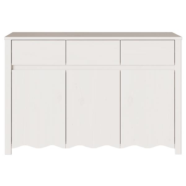 Grote foto vidaxl dressoir drammen 114x43x75 5 cm massief grenenhout wit huis en inrichting overige