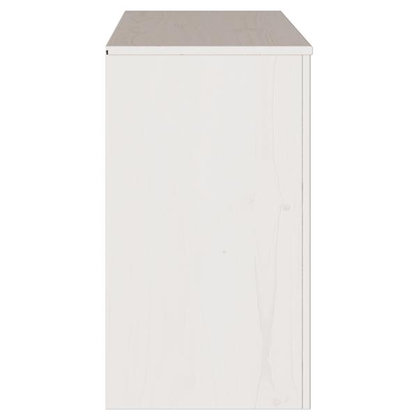 Grote foto vidaxl dressoir drammen 114x43x75 5 cm massief grenenhout wit huis en inrichting overige
