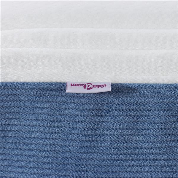 Grote foto vidaxl pocketveringmatras medium 90x190x20 cm stof blauw huis en inrichting matrassen en bedbodems